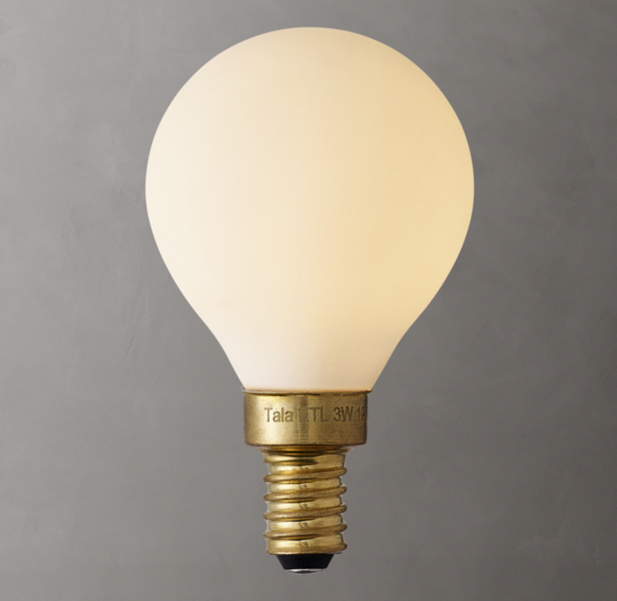 G14 4\" Globe E12 Matte Porcelain LED