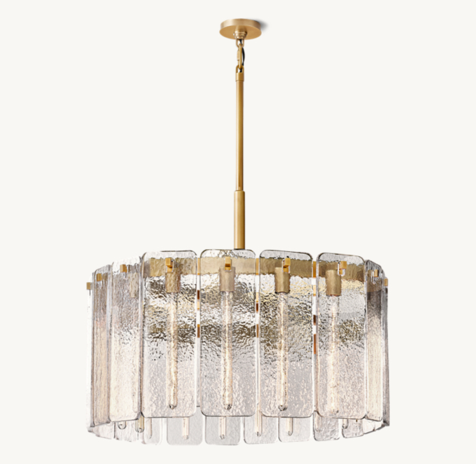 Calamette Glass Round Chandelier 36\"