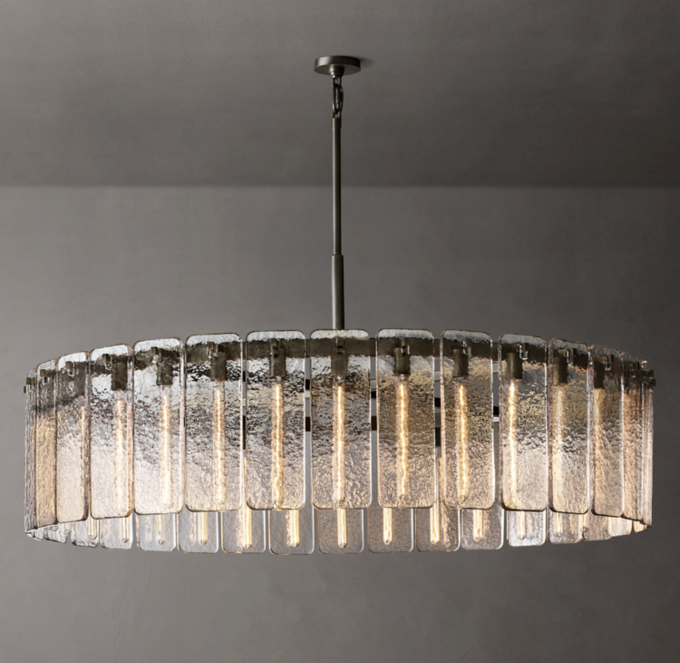 Calamette Glass Round Chandelier 60\"