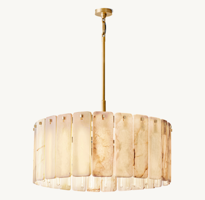Calamette Onyx Round Chandelier 36\"