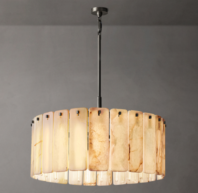 Calamette Onyx Round Chandelier 36\"