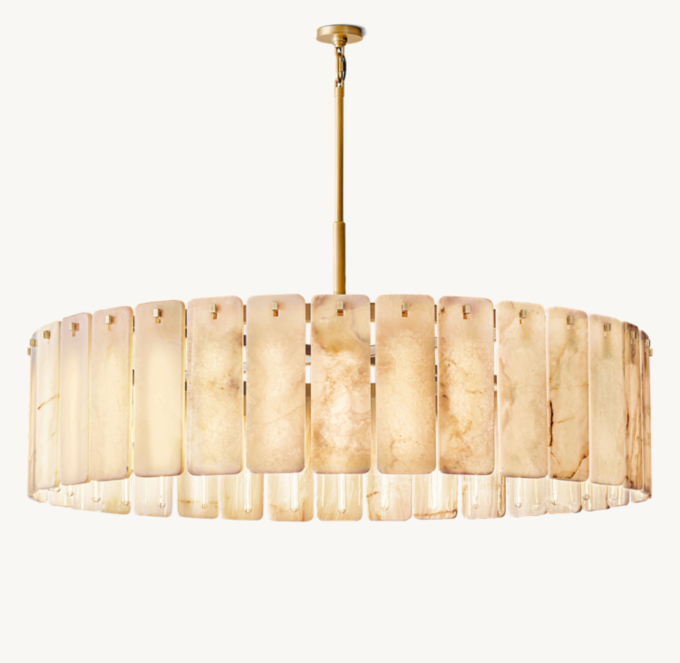 Calamette Onyx Round Chandelier 60\"