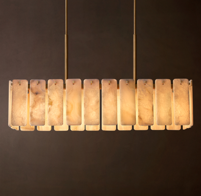 Calamette Onyx Rectangular Chandelier