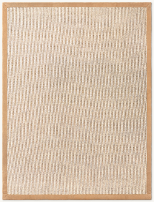 Sereno Sisal Rug With Linen Border - Cut-to-Order