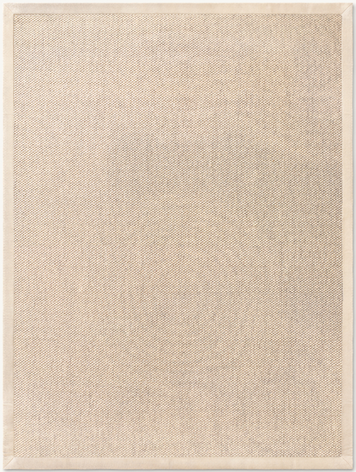 Sereno Sisal Rug With Linen Border - Cut-to-Order