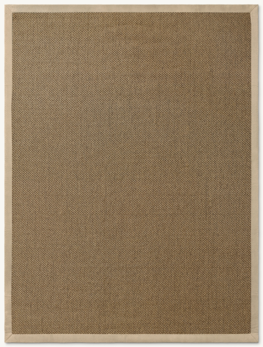 Sereno Sisal Rug With Linen Border - Cut-to-Order