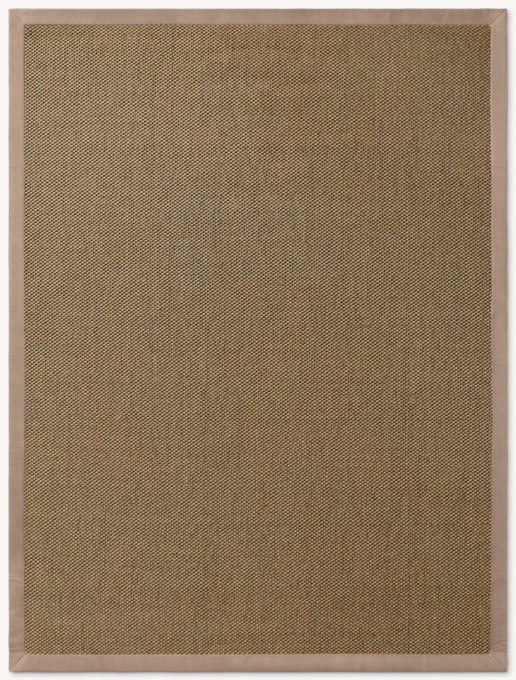 Sereno Sisal Rug With Linen Border - Cut-to-Order