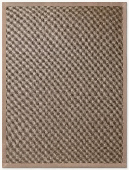 Sereno Sisal Rug With Linen Border - Cut-to-Order