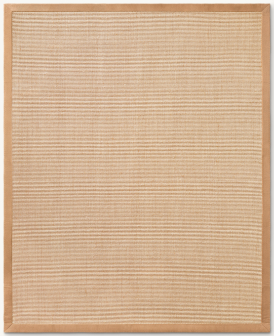 Talara Sisal Rug With Linen Border - Cut-to-Order