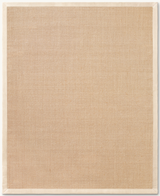 Talara Sisal Rug With Linen Border - Cut-to-Order
