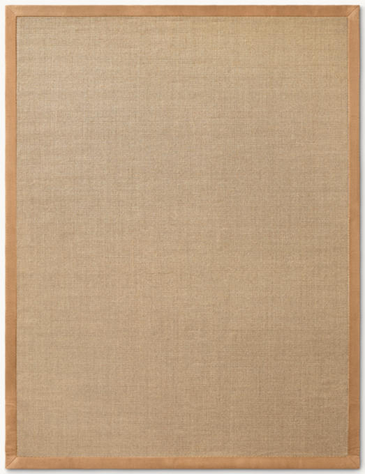 Talara Sisal Rug With Linen Border - Cut-to-Order