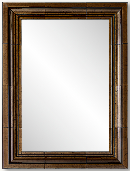 Antique Glass Molded Mirror
