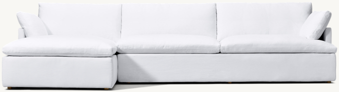 Cloud Track Arm Left-Arm Chaise Sectional 