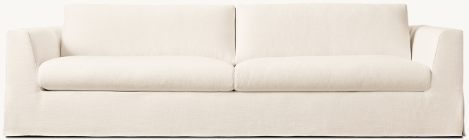 Modena Slipcovered Taper Arm Sofa