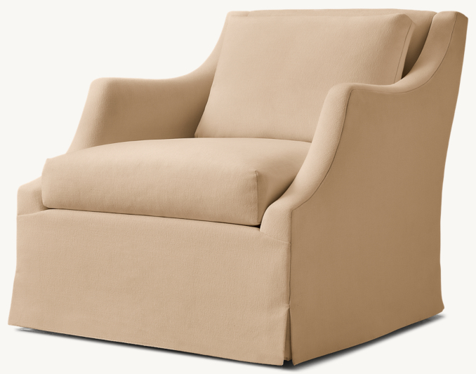 Evelyn Skirted Slope Arm Chair