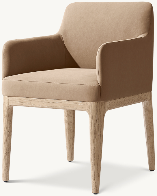Emma Track Leather Dining Armchair
