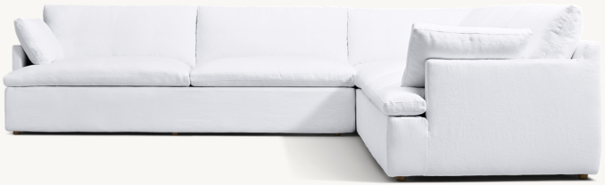 Cloud Track Arm Right-Arm L-Sectional with Modular Corner