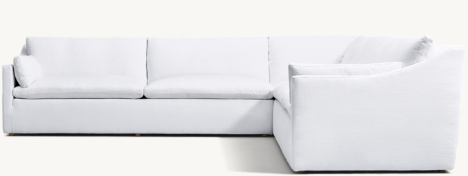 Cloud Slope Arm Right-Arm L-Sectional with Modular Corner