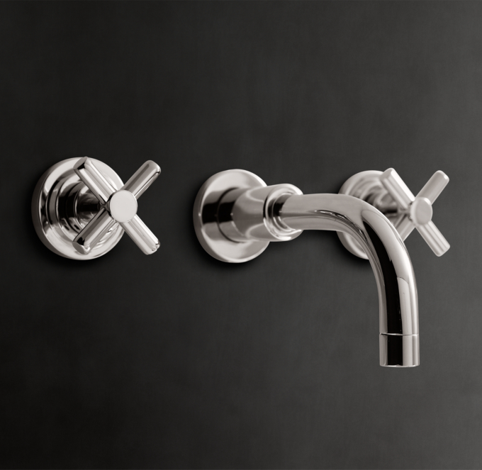 Sutton Cross-Handle Wall-Mount Tub Fill