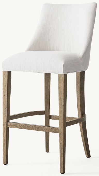 Ella Armless Fabric Bar & Counter Stool