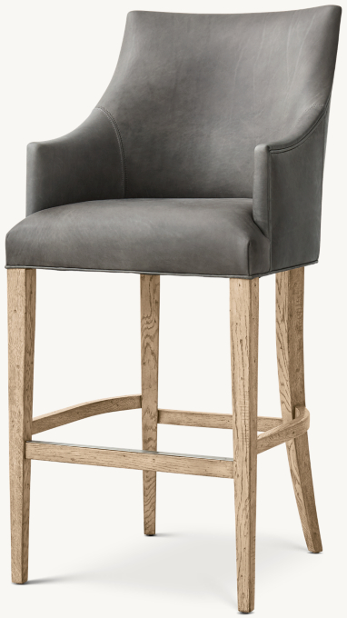 Ella Leather Bar & Counter Stool