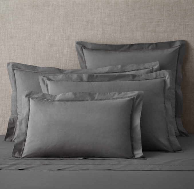 Italian Ladder Stitch Percale Sham