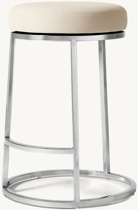 Shown in Natural Performance Linen Weave with Polished Stainless Steel finish.