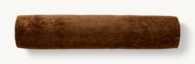 Velvet Brushstroke Striated Pillow Cover - Bolster