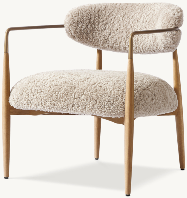 Arno Shearling Lounge Chair