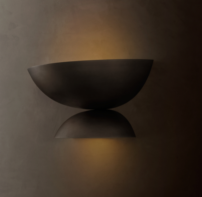 6" sconce shown in Bronze.