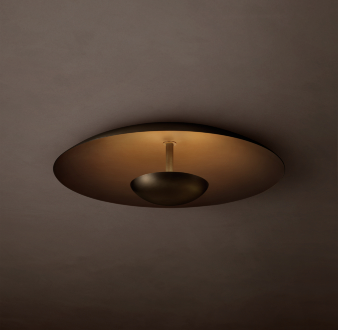 18" flushmount shown in Bronze.