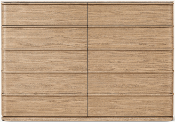 Shown in Light Brushed Oak/Crema Emperador Marble.