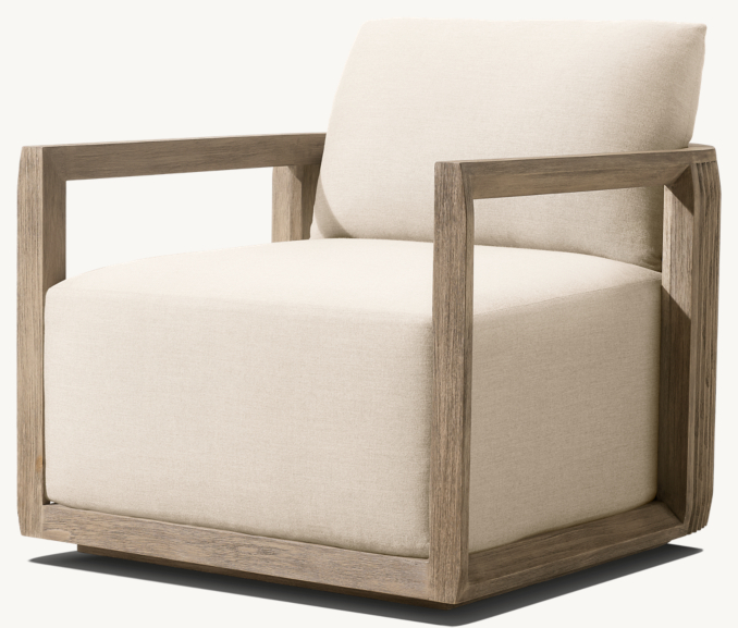 Soria Teak Swivel Lounge Chair