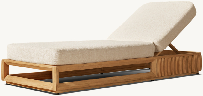 Soria Teak Adjustable Chaise
