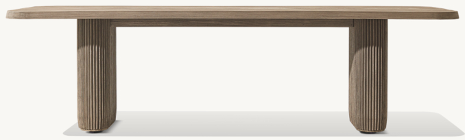 Soria Teak Rectangular Dining Table