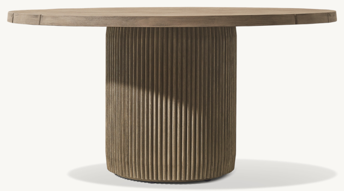 Soria Teak Round Dining Table