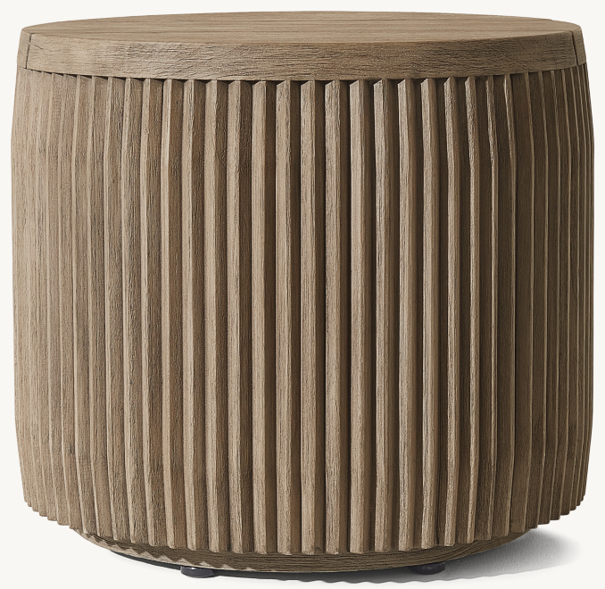 Soria Teak Round Side Table