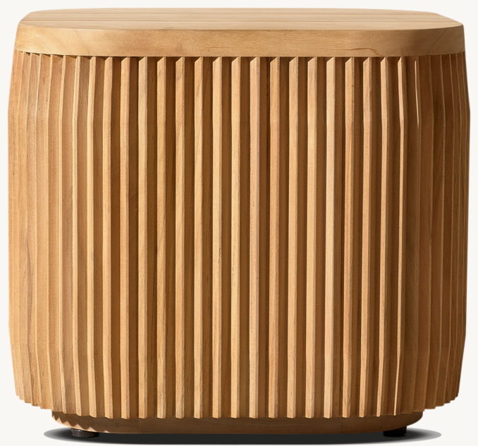 Soria Teak Square Side Table