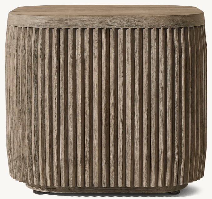 Soria Teak Square Side Table