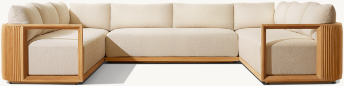 Soria Teak Customizable Sectional