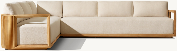 Soria Teak Left-Arm L-Sectional
