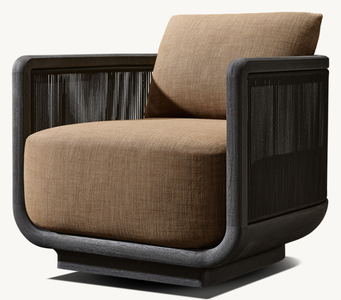 Brera Teak Swivel Lounge Chair