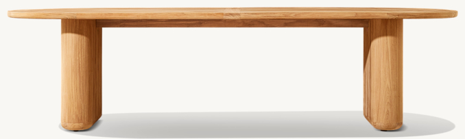 Brera Teak Rectangular Dining Table