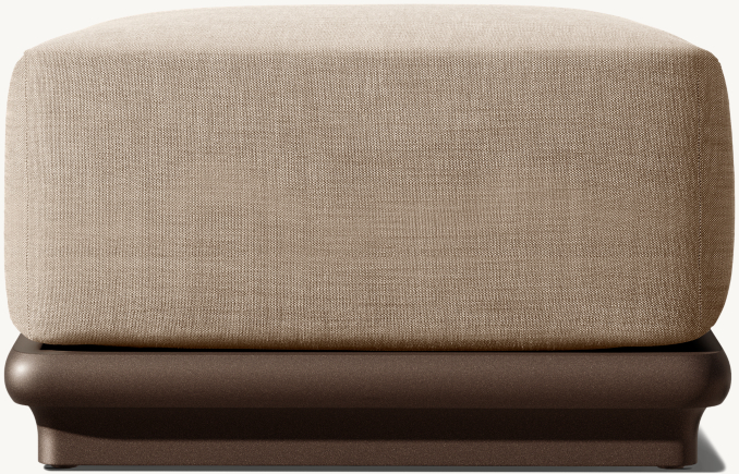 Brera Aluminum Ottoman