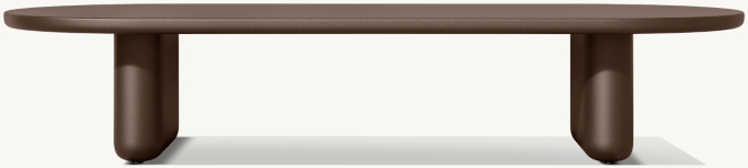 Brera Aluminum Rectangular Coffee Table