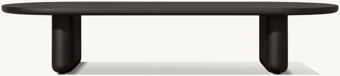 Brera Aluminum Rectangular Coffee Table