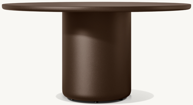 Brera Aluminum Round Dining Table