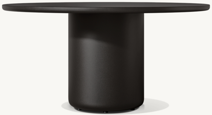 Brera Aluminum Round Dining Table