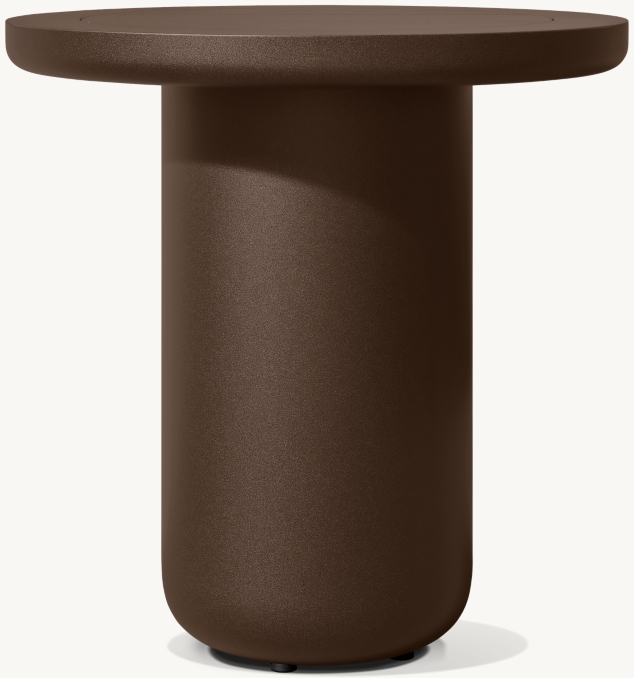 Brera Aluminum Round Side Table