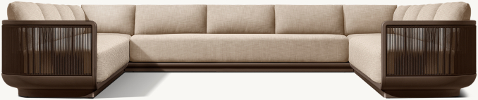 Brera Aluminum Customizable Sectional